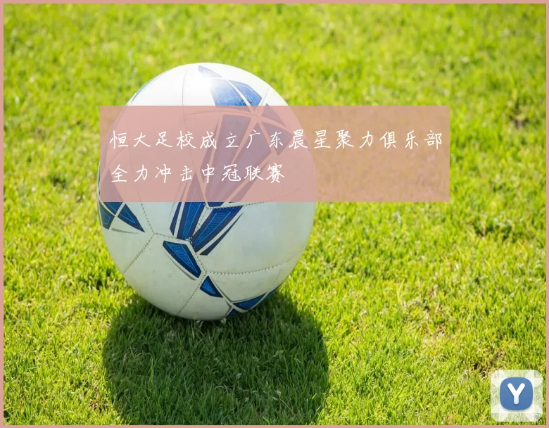 恒大足校成立广东晨星聚力俱乐部全力冲击中冠联赛